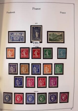 Collection timbres neuf de France en 3 albums