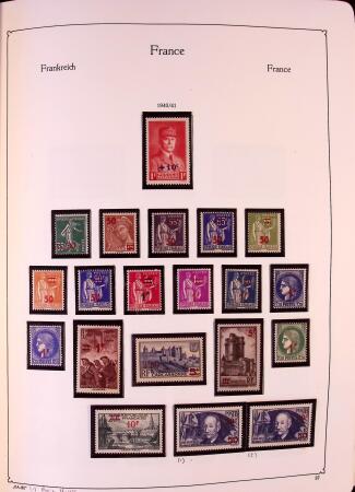 Collection timbres neuf de France en 3 albums