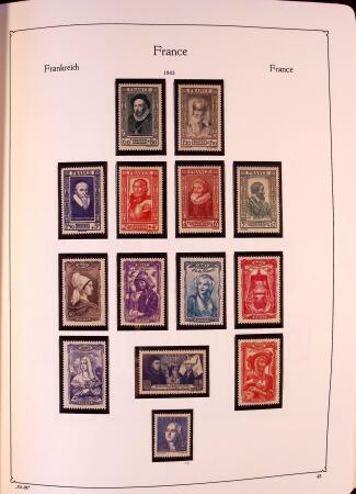 Collection timbres neuf de France en 3 albums