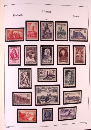 Collection timbres neuf de France en 3 albums