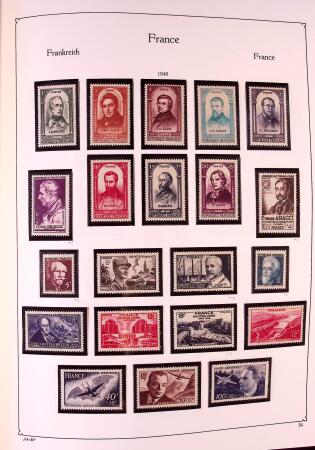Collection timbres neuf de France en 3 albums
