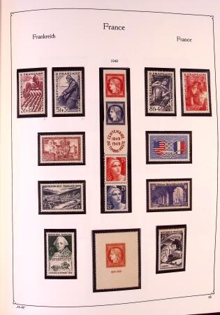 Collection timbres neuf de France en 3 albums