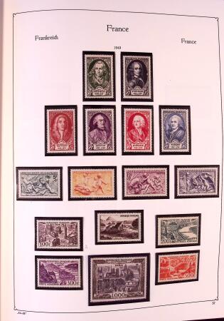 Collection timbres neuf de France en 3 albums