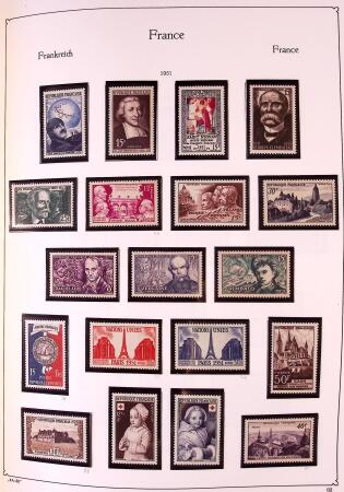 Collection timbres neuf de France en 3 albums