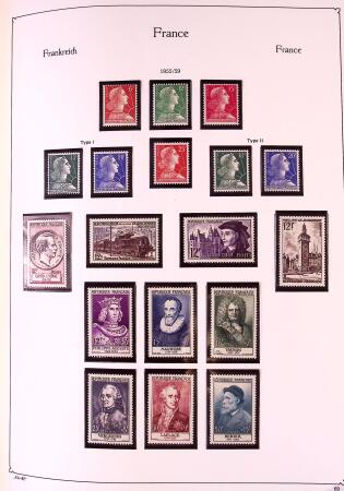Collection timbres neuf de France en 3 albums
