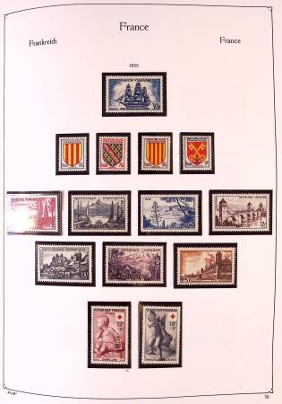 Collection timbres neuf de France en 3 albums