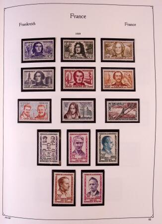 Collection timbres neuf de France en 3 albums