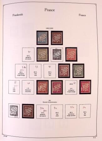 Collection timbres neuf de France en 3 albums