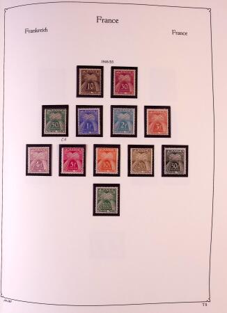 Collection timbres neuf de France en 3 albums
