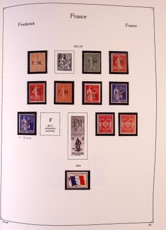 Collection timbres neuf de France en 3 albums