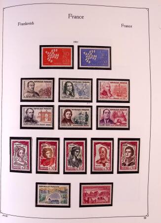 Collection timbres neuf de France en 3 albums