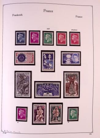 Collection timbres neuf de France en 3 albums