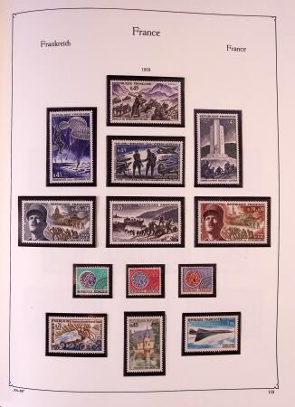 Collection timbres neuf de France en 3 albums
