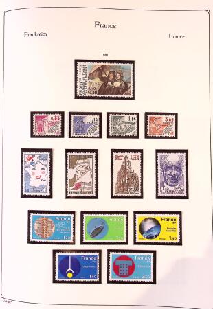 Collection timbres neuf de France en 3 albums