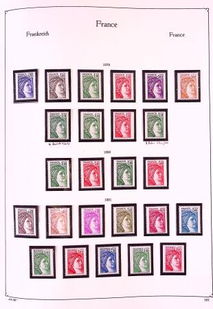 Collection timbres neuf de France en 3 albums