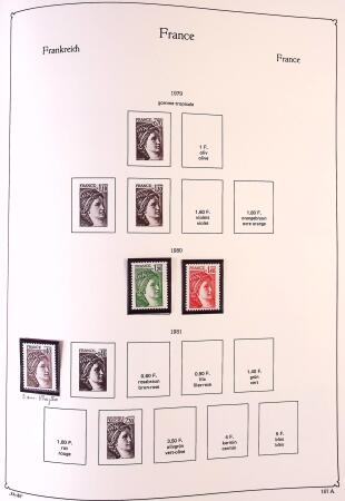 Collection timbres neuf de France en 3 albums