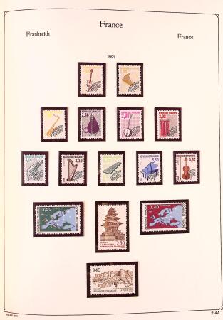 Collection timbres neuf de France en 3 albums
