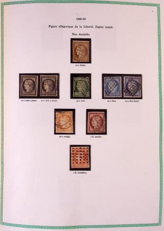 Collection timbres oblitérés de France en 3 albums