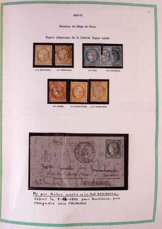 Collection timbres oblitérés de France en 3 albums