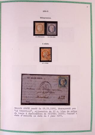 Collection timbres oblitérés de France en 3 albums