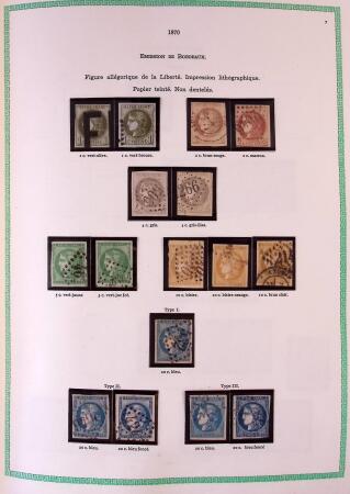 Collection timbres oblitérés de France en 3 albums
