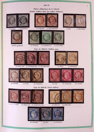 Collection timbres oblitérés de France en 3 albums