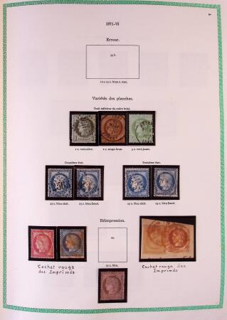 Collection timbres oblitérés de France en 3 albums