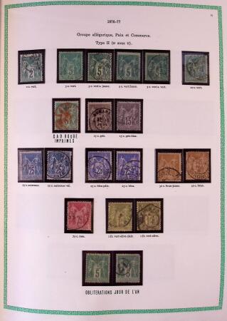 Collection timbres oblitérés de France en 3 albums