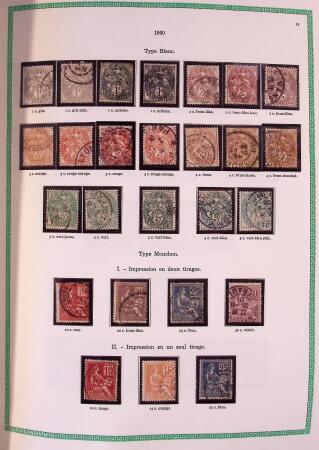 Collection timbres oblitérés de France en 3 albums