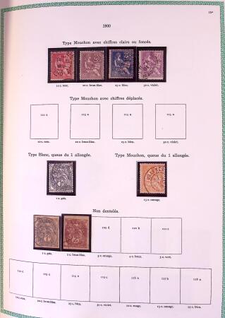 Collection timbres oblitérés de France en 3 albums