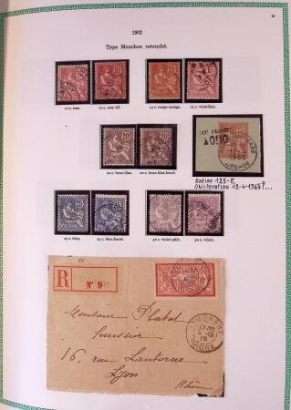 Collection timbres oblitérés de France en 3 albums