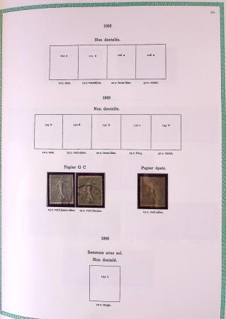 Collection timbres oblitérés de France en 3 albums
