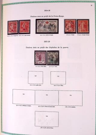 Collection timbres oblitérés de France en 3 albums