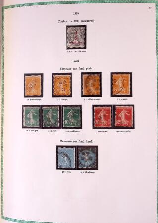 Collection timbres oblitérés de France en 3 albums