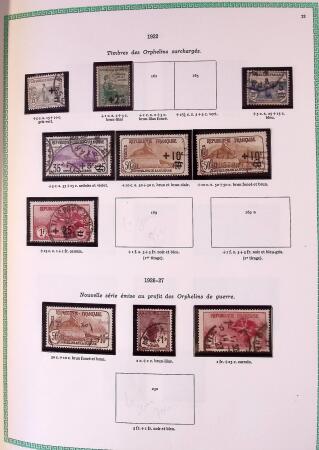 Collection timbres oblitérés de France en 3 albums