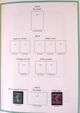 Collection timbres oblitérés de France en 3 albums