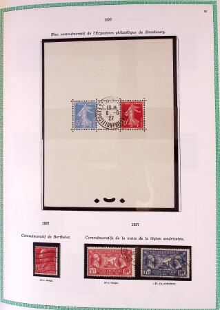 Collection timbres oblitérés de France en 3 albums