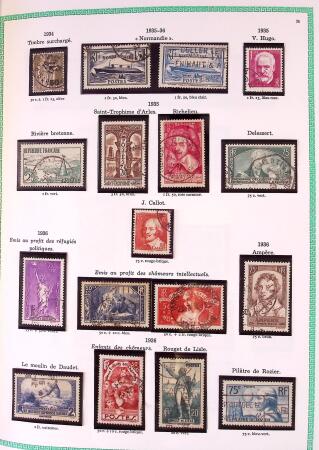 Collection timbres oblitérés de France en 3 albums