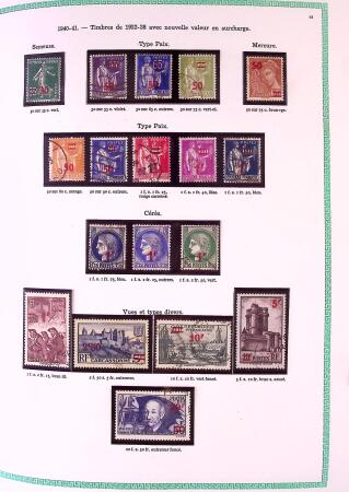 Collection timbres oblitérés de France en 3 albums