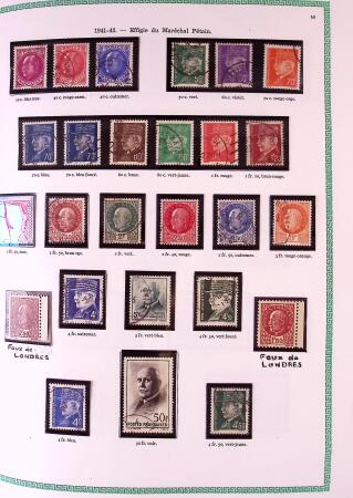 Collection timbres oblitérés de France en 3 albums