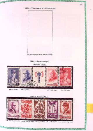 Collection timbres oblitérés de France en 3 albums