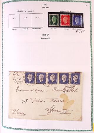 Collection timbres oblitérés de France en 3 albums
