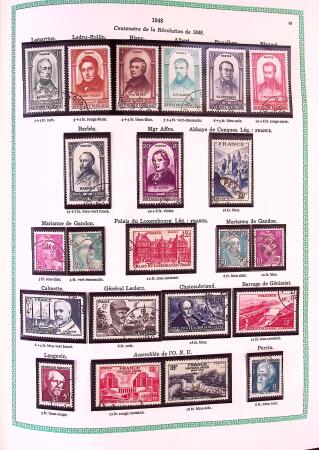Collection timbres oblitérés de France en 3 albums