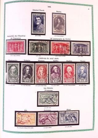 Collection timbres oblitérés de France en 3 albums