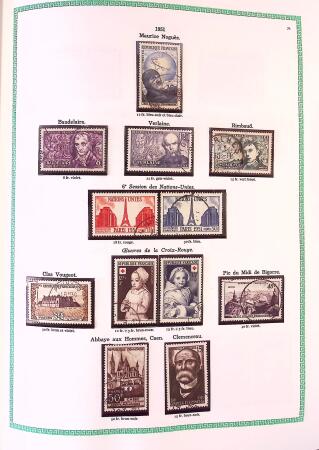 Collection timbres oblitérés de France en 3 albums