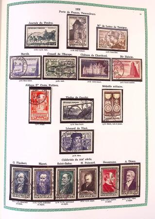 Collection timbres oblitérés de France en 3 albums