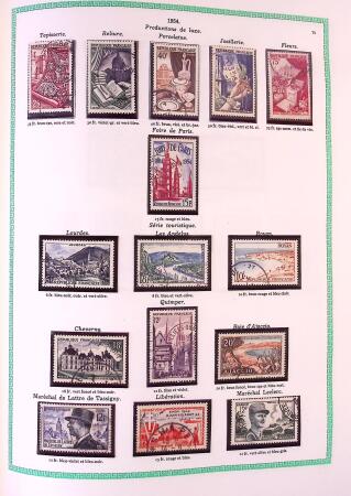 Collection timbres oblitérés de France en 3 albums