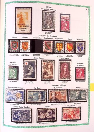 Collection timbres oblitérés de France en 3 albums