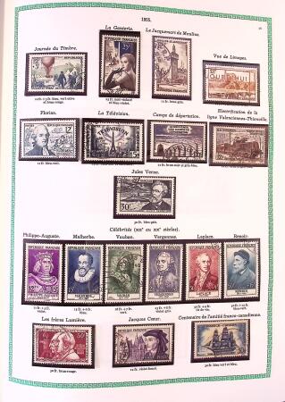 Collection timbres oblitérés de France en 3 albums