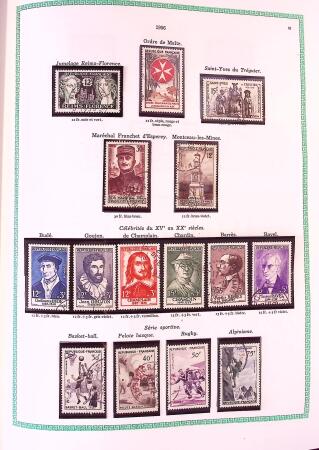 Collection timbres oblitérés de France en 3 albums